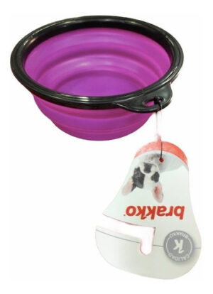 Comedero Perros Gatos Plegable Silicona 0.35 L 11cm Diametro
