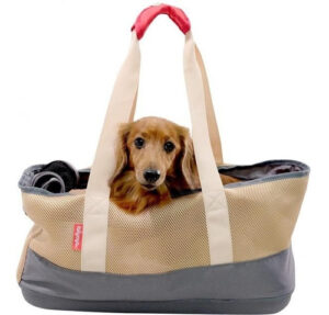 Bolso Perro Cocooning Breathable Dachsuhnd Pet Carrier Khaki