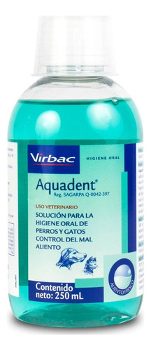 Aquadent Control Del Mal Aliento Perro Gato X 250 Ml