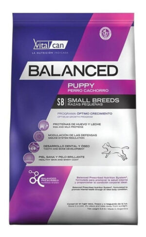 Vitalcan Balanced Dog Para Perro Cachorro De Raza Pequeña Sabor Mix En Bolsa De 1 kg