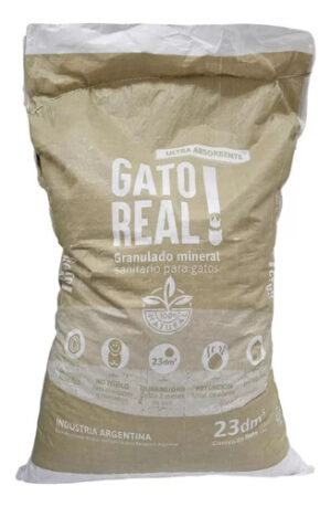 Piedras Sanitarias Ultra Absorbentes Gato Real 23 Dm/9.8 Kg