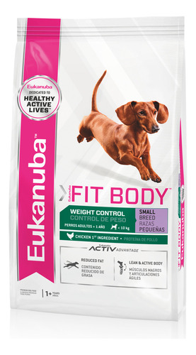 Eukanuba Fit Body Weight Control Perro Adulto Razas Pequeña x 3 kg