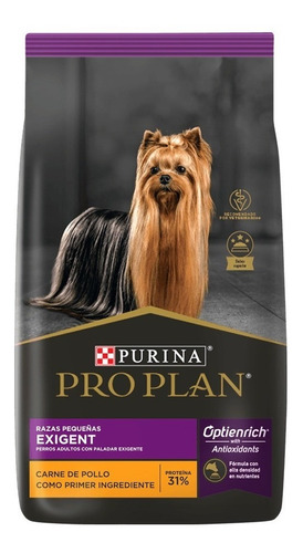 Pro Plan Optienrich Exigent Perro Adulto Raza Pequeña x 7.5 kg
