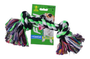 Juguete Perro Soga De Tela Con Nudo 14 Cm