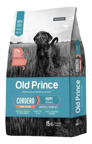 Old Prince Cachorro Cordero Y Arroz   X 15 Kg. Sabuesovet