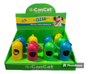 Dispenser Cancat Porta Bolsitas Para Perros + 1 Rollo