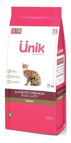 Unik Premium Gato Adulto x 7.5 kg+Power Comprimido Antipulgas De Regalo!!