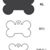 Chapita Mascota Hueso Aluminio Grabada Xlarge ! Envío Hoy!! - Imagen 18