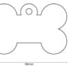 Chapita Id. Mascota Hueso Aluminio Grabada Big ! Envío Hoy!! - Imagen 5