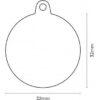 Chapita Id Mascota My Family Classic Big Purple Circle Paw! - Imagen 3
