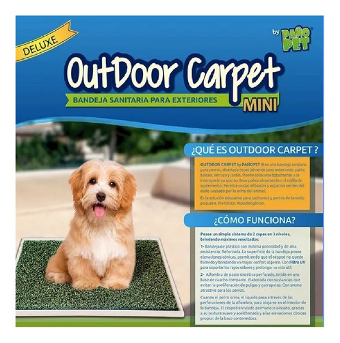 Alfombra Bandeja Sanitaria Paño Pet Mini Outdoor 35x50cm