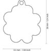 Chapita Id Mascota My Family Gravada Big Daisy - Imagen 3