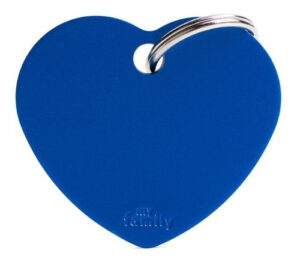 Chapita P/perro Corazón Aluminio Grabada Big !! Envío Hoy!!