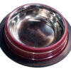 Comedero Bebedero P/perros Acero Inoxidable 25 Cm Diametro