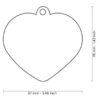 Chapita Id Mascota My Family Grabada Handmade Big Pink Heart - Imagen 2