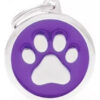 Chapita Id Mascota My Family Classic Big Purple Circle Paw!