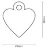 Chapita P/perro Corazón Aluminio Grabada Small ! Envío Hoy ! - Imagen 19
