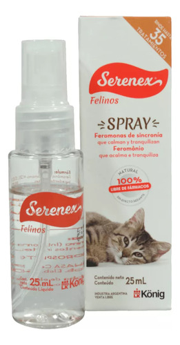 Serenex Feromonas Spray Para Gatos Felinos X 25 Ml