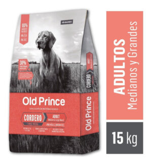 Alimento Old Prince Novel Para Perro Adulto Sabor Cordero Y Arroz En Bolsa De 15 kg