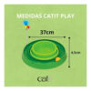 Juguete Catit Play Interactivo Gato Circuito 3 En 1 C/Hierbas - Imagen 3