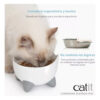 Catit Pixi Comedero Elevado De Acero Inoxidable Gatos - Imagen 4