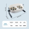 Comedero/bebedero Afp Elevado Lifestyle  2 Bowl X 220 Ml - Imagen 4