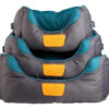 Moisés Perros Y Gatos Gigwi Rectangular Medium Color Gris/celeste - Imagen 4