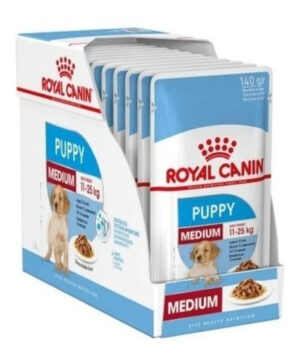 Royal Canin Medium Puppy Pouch X 140 Gs Pack X 10 Unidades