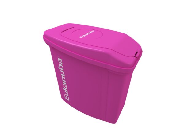 ALMACENADOR DE ALIMENTO BALANCEADO EUKANUBA PLASTICO FUCSIA PARA 15 KG