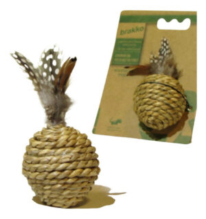 Juguete De Gato Brakko Natural Toy Esfera Chica