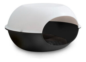 Cucha Oval Gatos Luna C/almohadon. 57cm X 48cm X 31 Cm