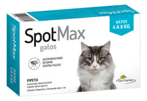 Pipeta Antipulgas SpotMax Para Gatos de 4 a 8 kg.