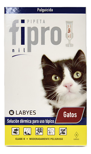 Pipeta Fipro Para Gatos Pulguicida Hasta 10 kg