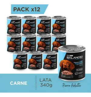 Vital Can Perro Balanced Souffle Carne Lata 340g X 12 Unidad