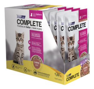 Vitalcan Pouch Complete Gato Kitten Sabor Carne 85g X 12 Und